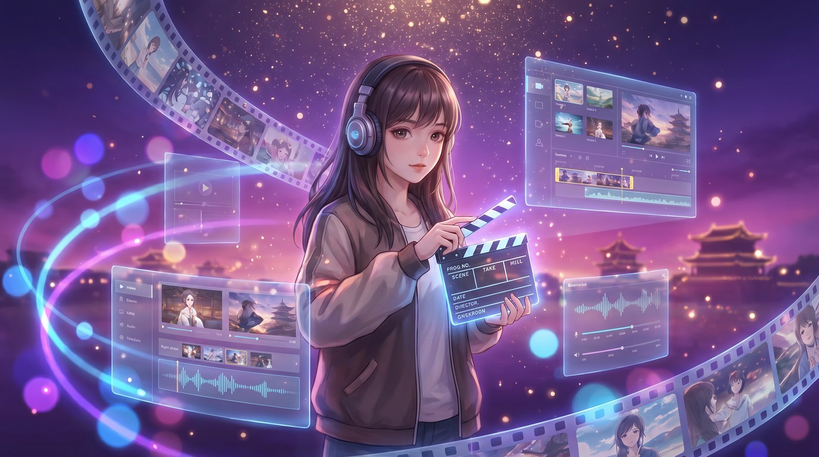 溏心vlog原创动漫剪辑场景